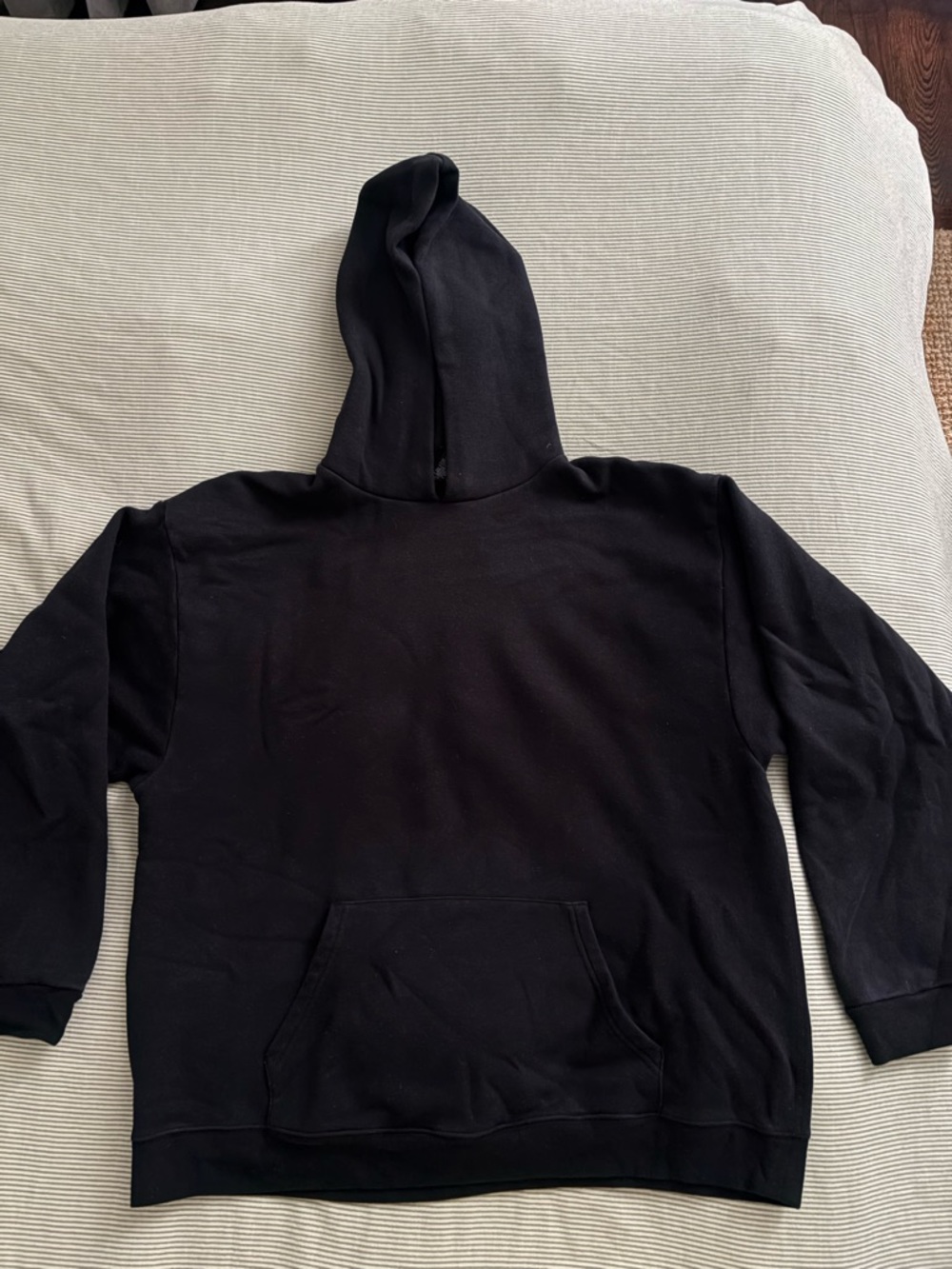 SKIMS Black Men's Pullover Hoodie